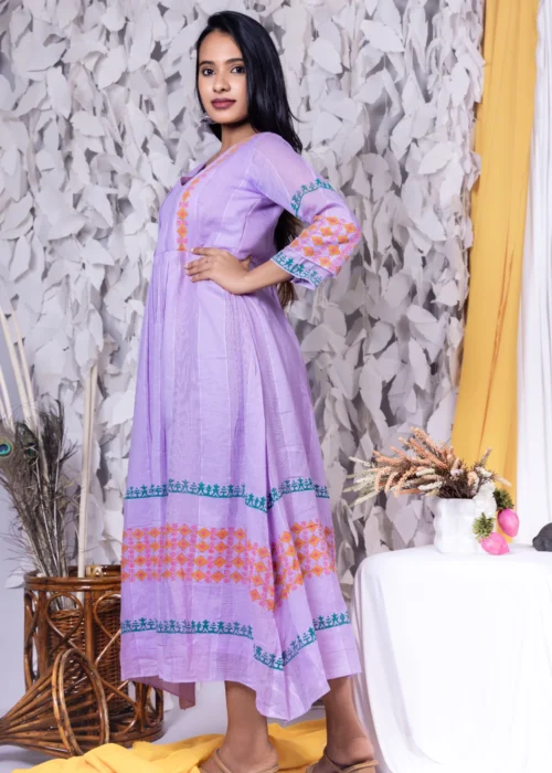 Ethinic Motifs Block Print Madi Dress - Image 4