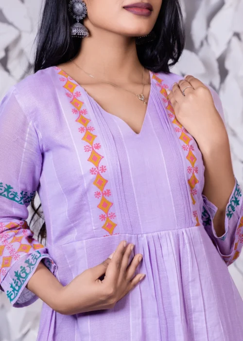 Ethinic Motifs Block Print Madi Dress - Image 5