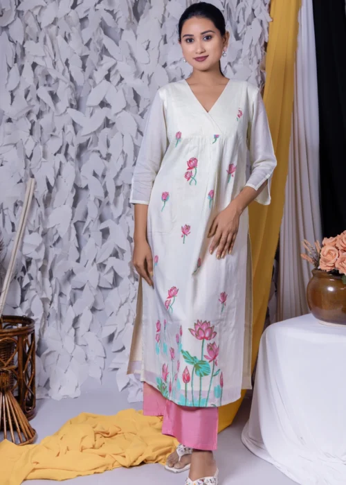 Fit & Flare  Floral Print A-Line Kurta