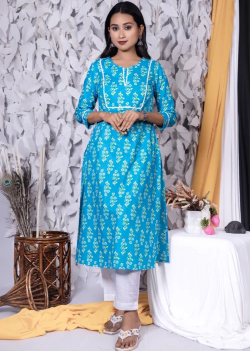 Printed Straight Cut Kurta